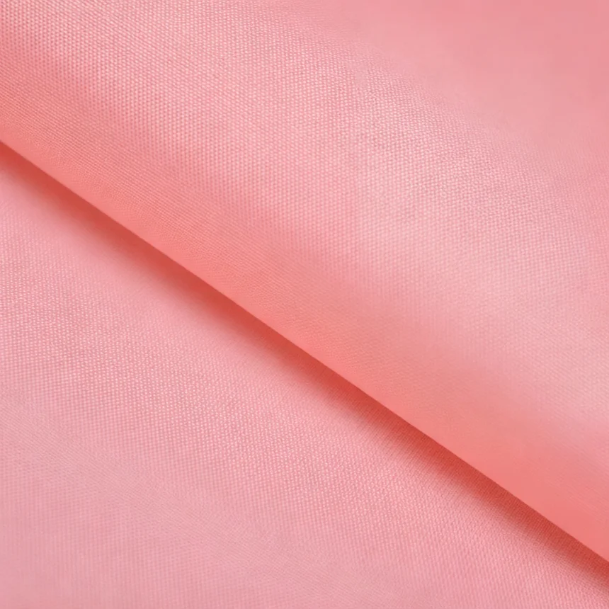 Light rose color of Ne 32/2 polyester fabric
