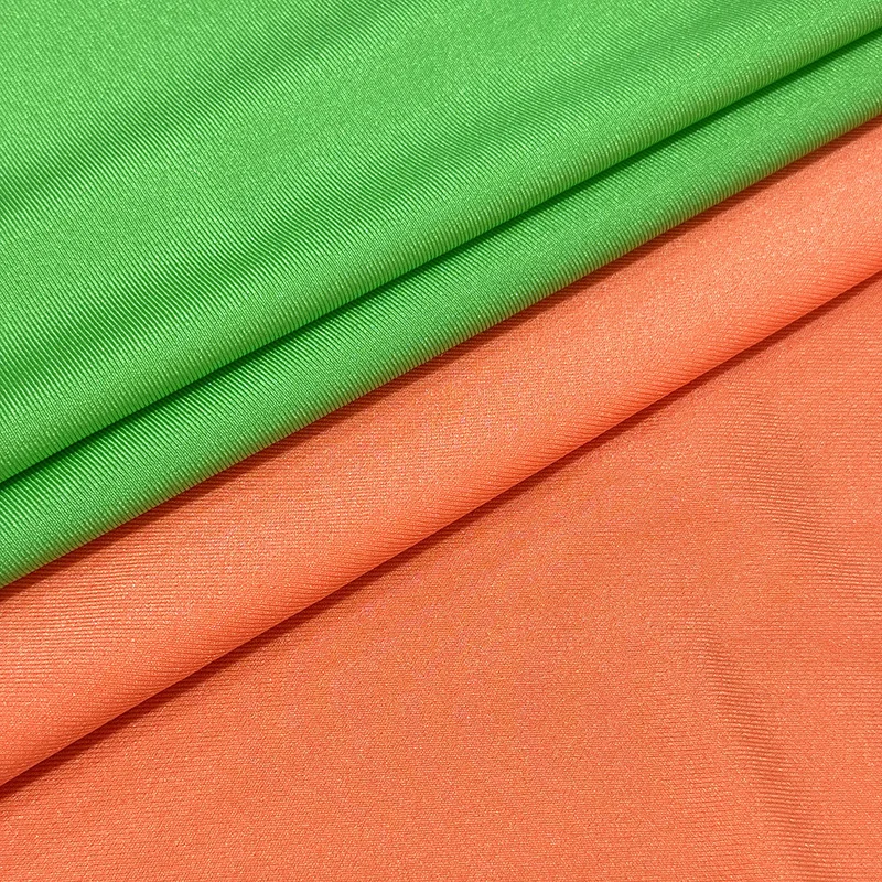 green and red Nylon fabric