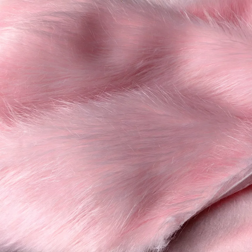1.9cm pink plush